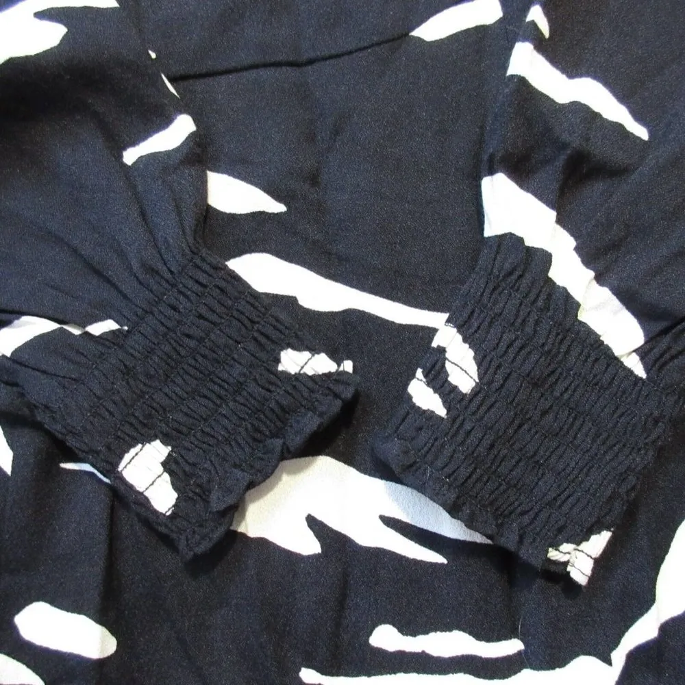 NWT Reformation Wallflower Midi in Mustang Black Ivory Slit Crepe Dress 6 $248 - Image 5