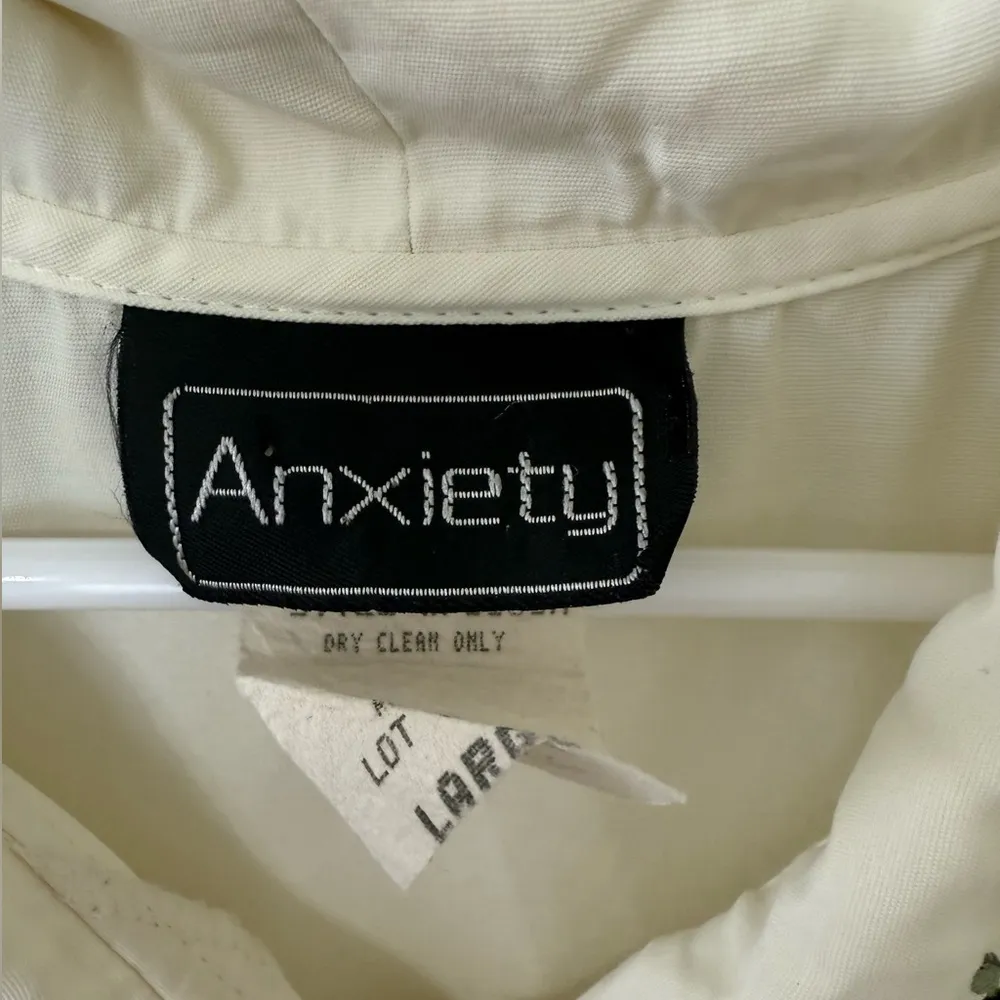 Vintage Anxiety Embroidered Blouse Size Large - Image 2