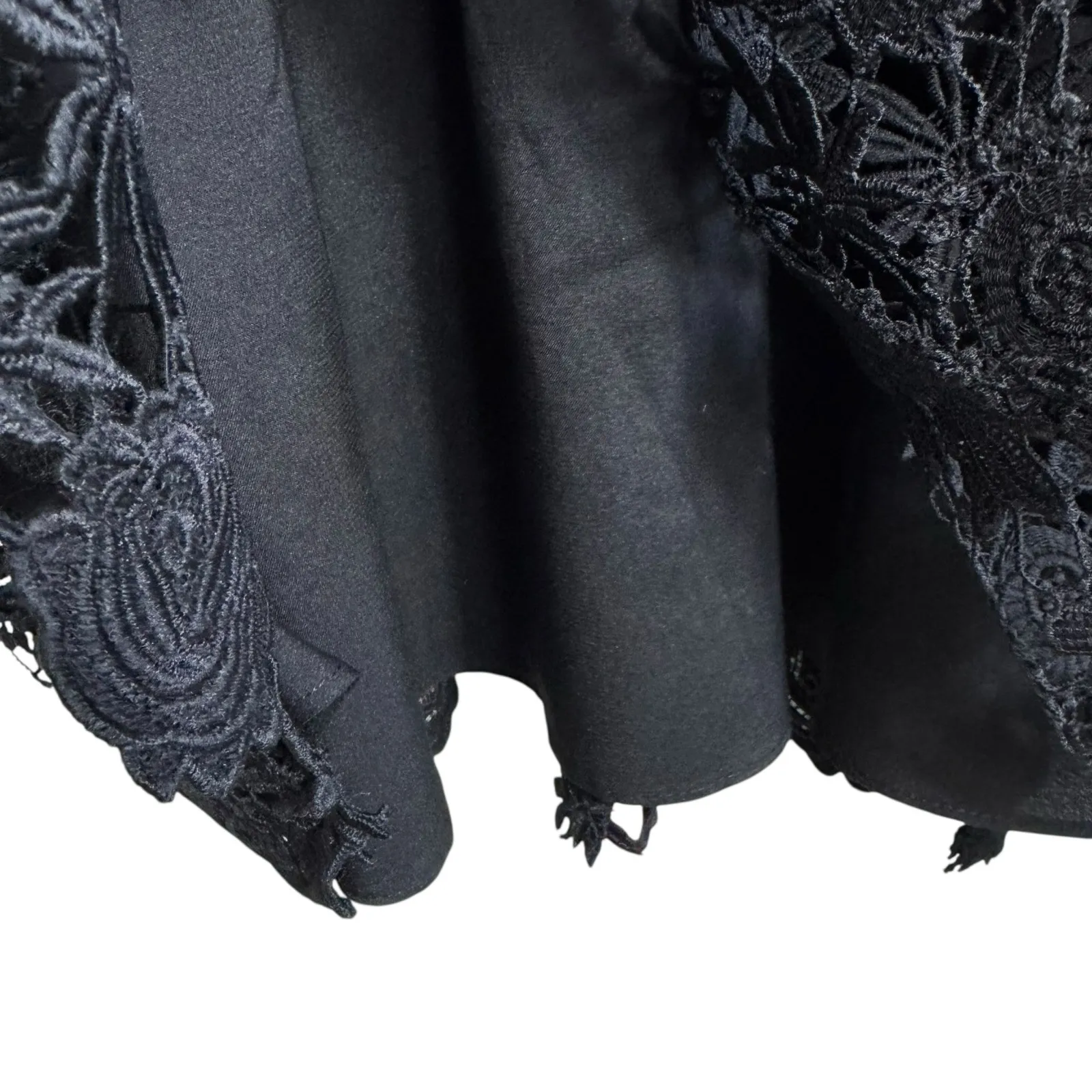 White House Black Market NWT Black Lace Sleeveless Above Knee A-Line Dress Sz 2 - Image 4