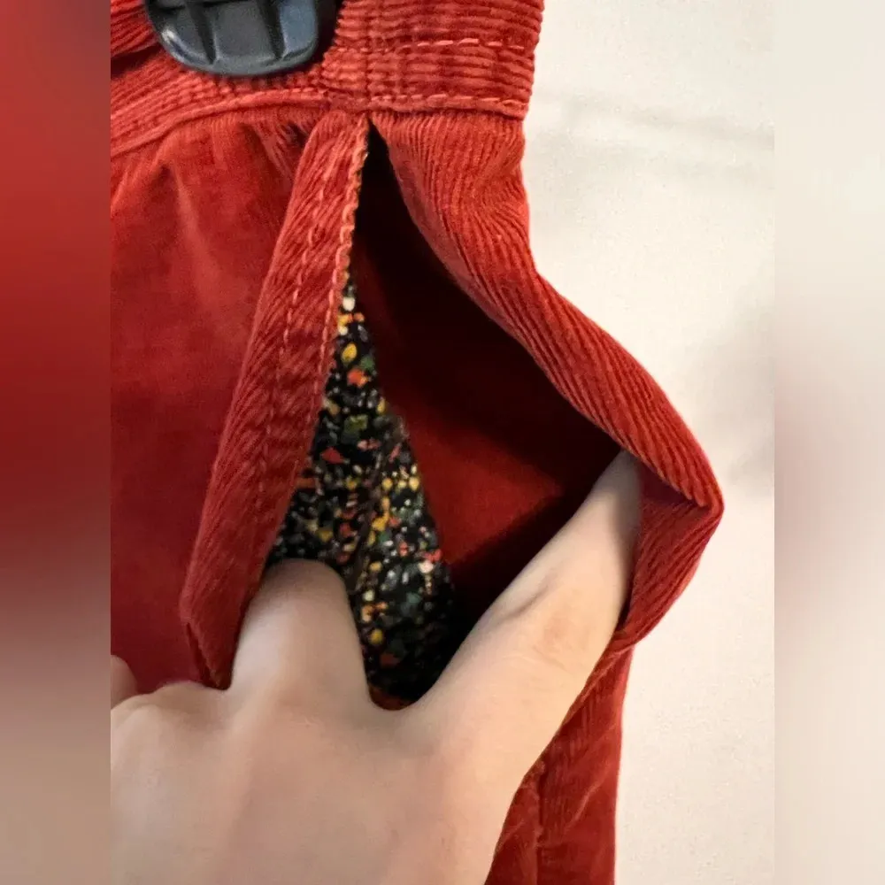 Vintage 70s Plain Jane by Danuta Corduroy Pants Red Size 4 - Image 3