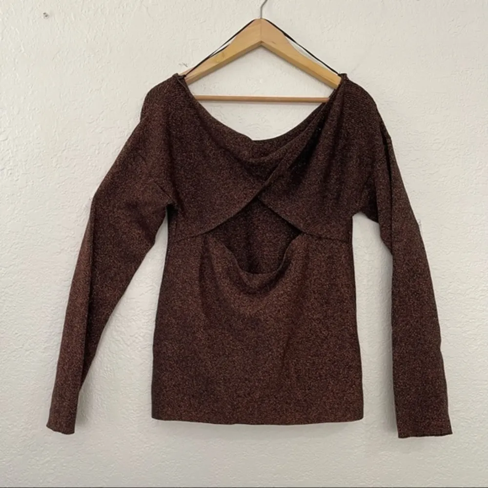 Bar III Womens Twisted Open-Back Knit Sweater Large - Image 9