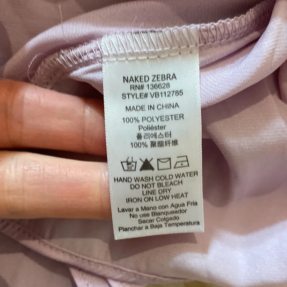 Naked Zebra Lilac Purple Women’s Short Sleeve Drape Blouse Flowy EUC Sz S - Image 99