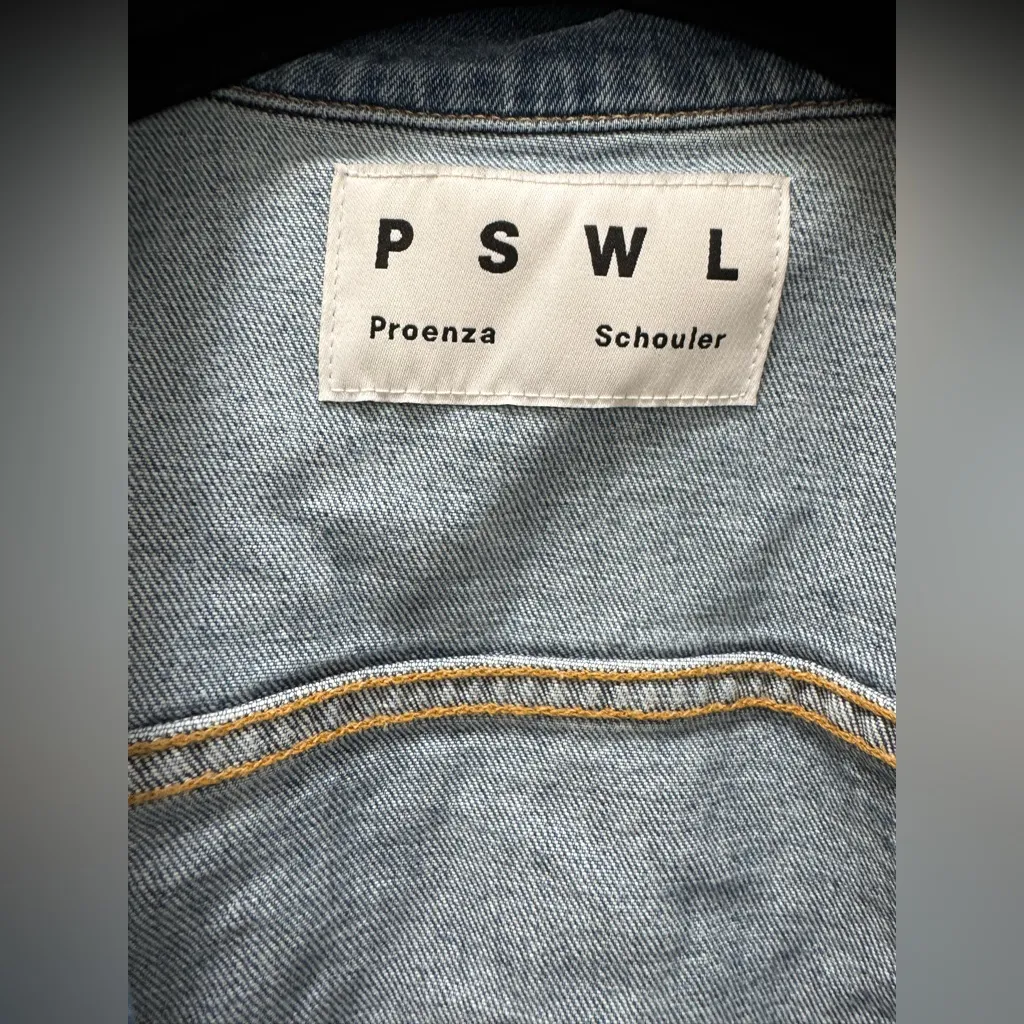NWT Proenza Schouler White Label Shrunken Denim Jacket large - Image 2
