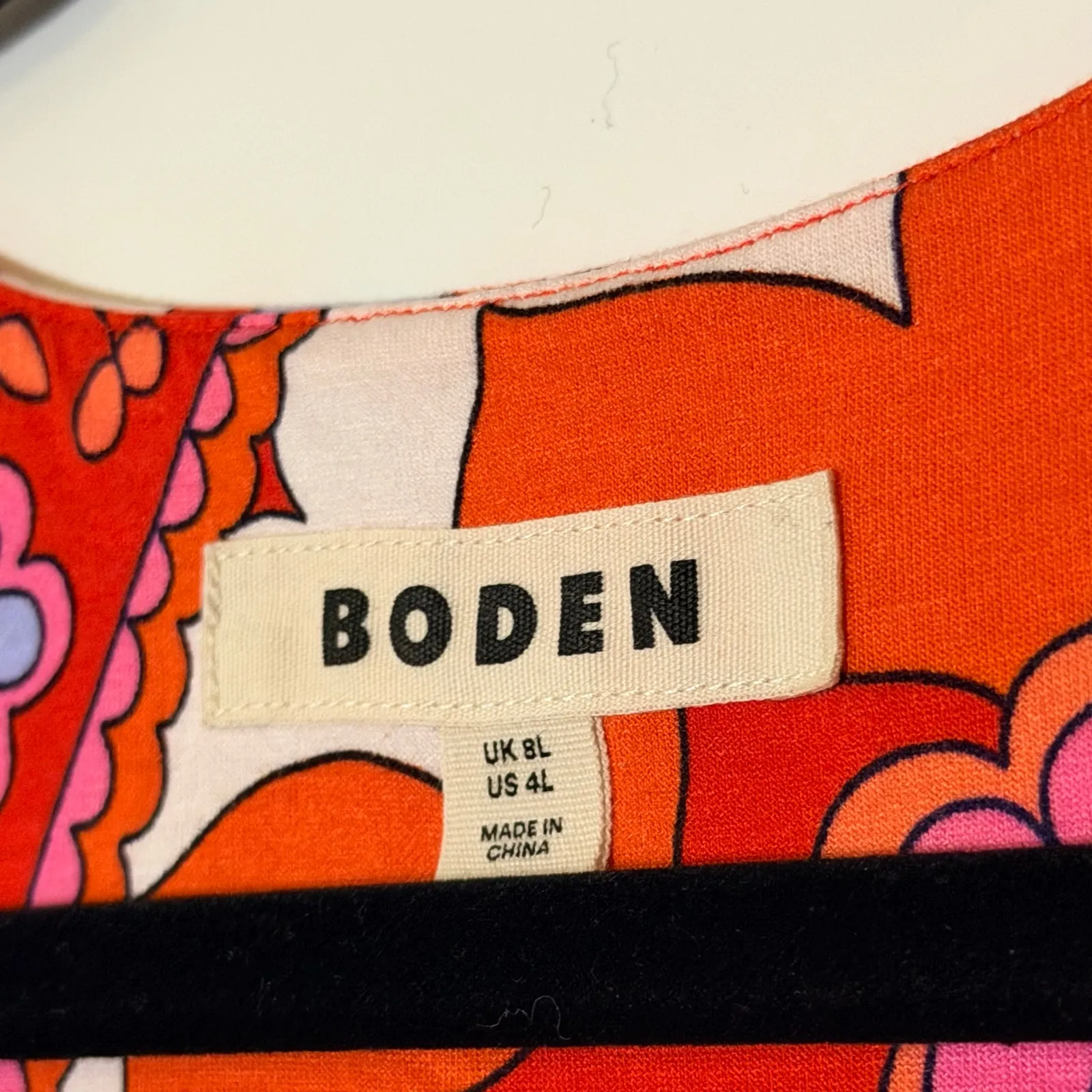 Boden Sylvia Jersey Maxi Tier Dress in Flame Scarlet Red Size 4 - Image 8