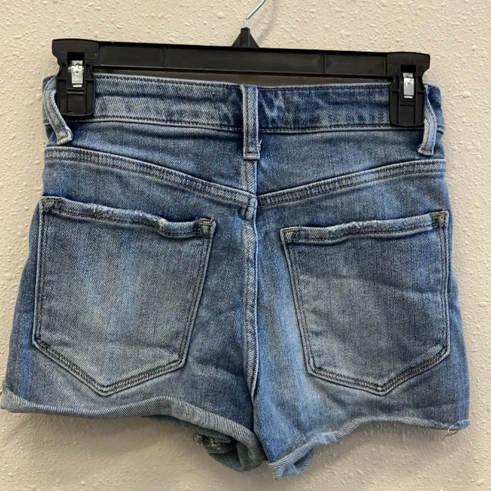 Vervet Denim High Rise Button-Fly Women Cut off Shorts XS 26” #720 - Image 2