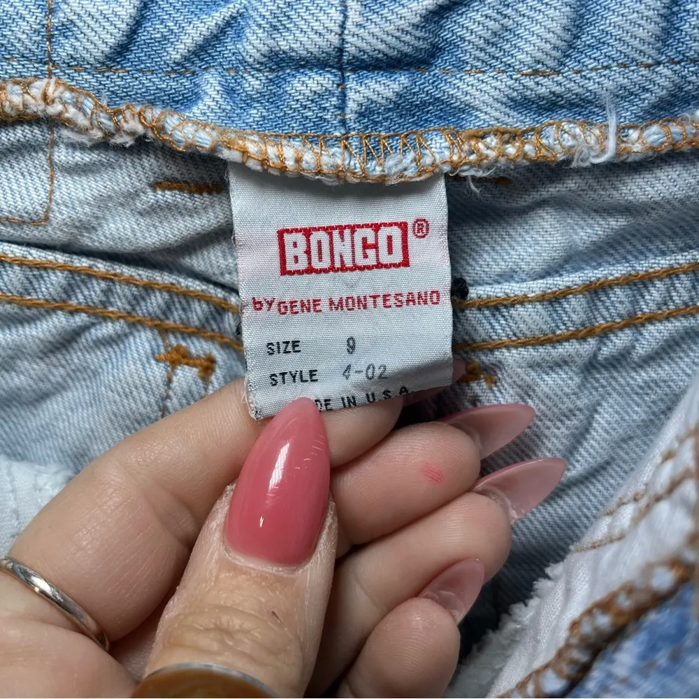 Bongo Vintage High‎ Waisted Light Wash Tapered Leg Jeans 90's Casual Denim Y2K - Image 4