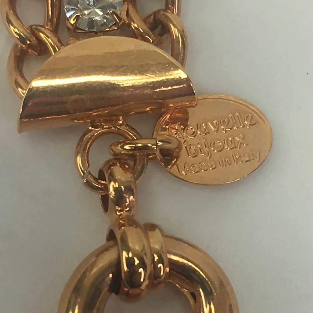 Nouvelle Bijoux Rose Gold Bracelet Made in Italy Cubic zirconia 7" Pink - Image 5