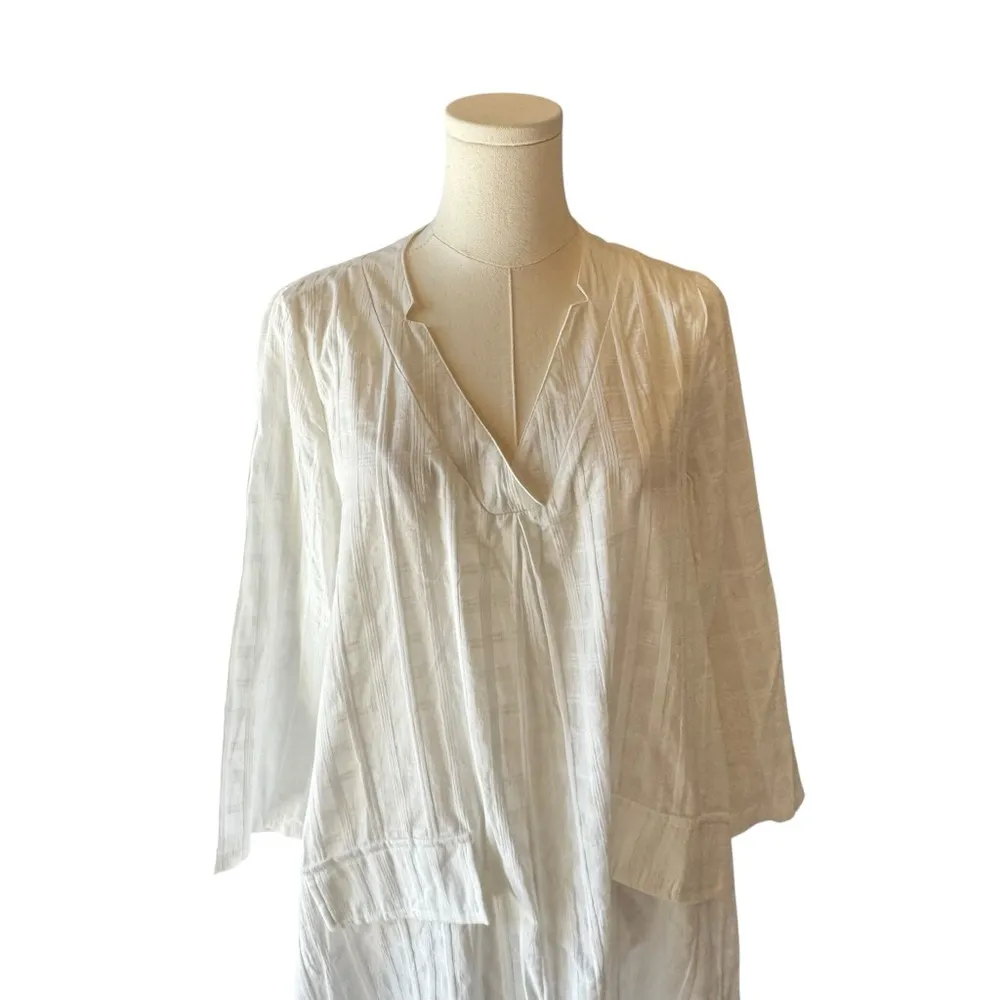 Pomander Place x Tuckernuck - White Mini Carolina Caftan Swim Cover-Up Sz M - Image 3