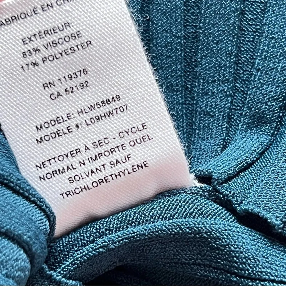 Helmut Lang Ribbed Bra Neptune Long Sleeves Midi Dress Women’s Medium - Image 11