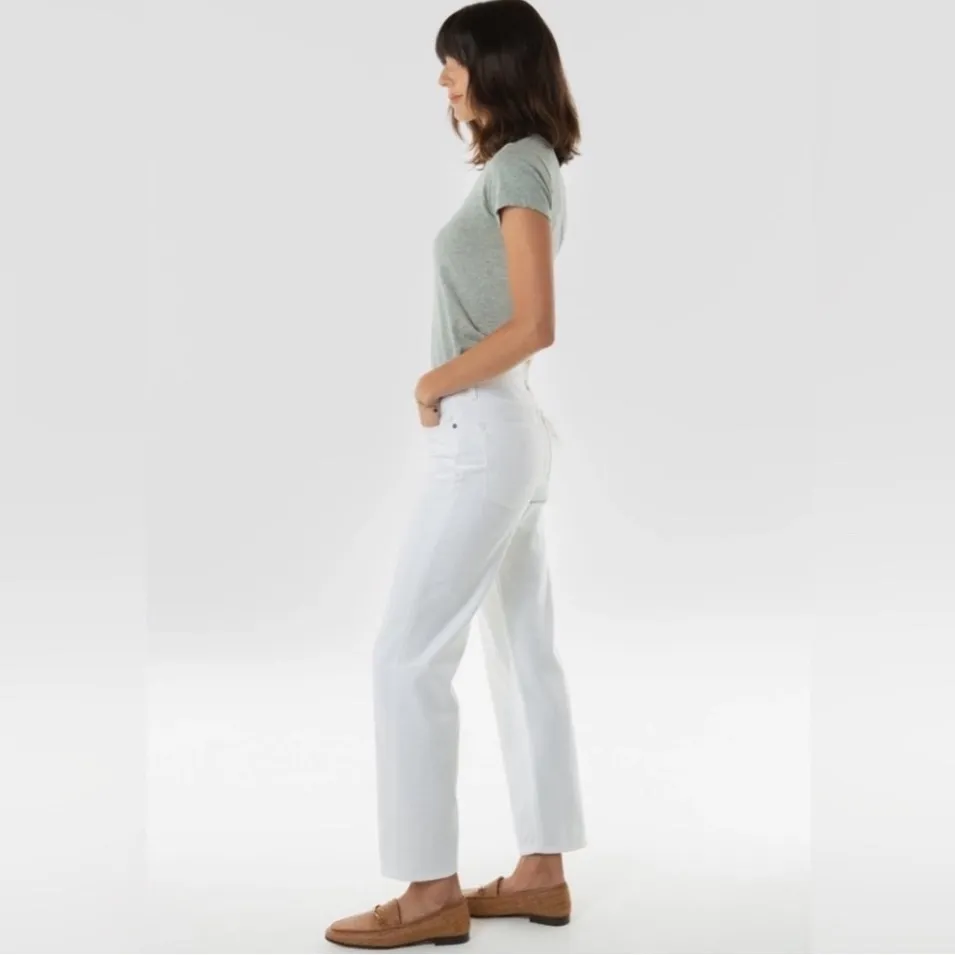 NWT Etica Tyler Vintage Straight Leg Denim Button Fly Jeans‎ Sz 32 $178 White - Image 2