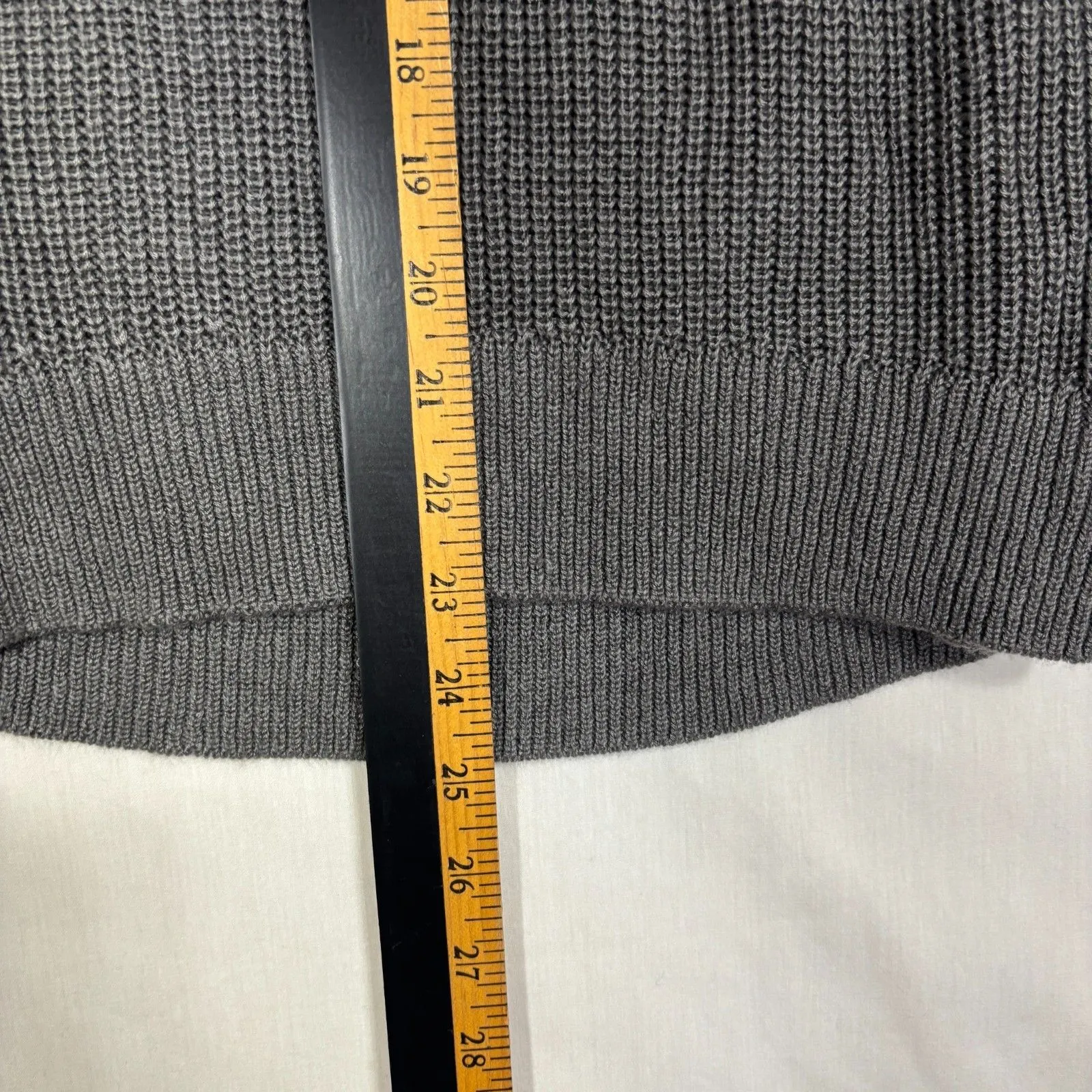 Soho NY & Co Jeans Tunic Sweater Women's M Gray Off The Shoulder Y2K Casual Chic Size M - Image 7