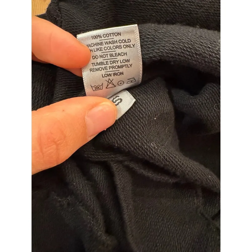 American Giant Classic Cotton Sweatpant Black Straight Leg Lounge Casual Women S - Image 7