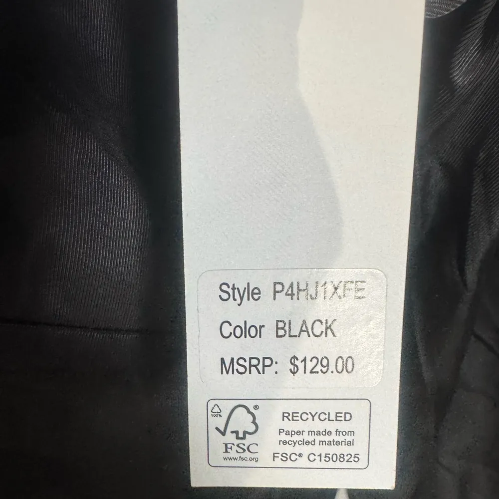 black organza sheen bomber jacket size large NWT - Image 7