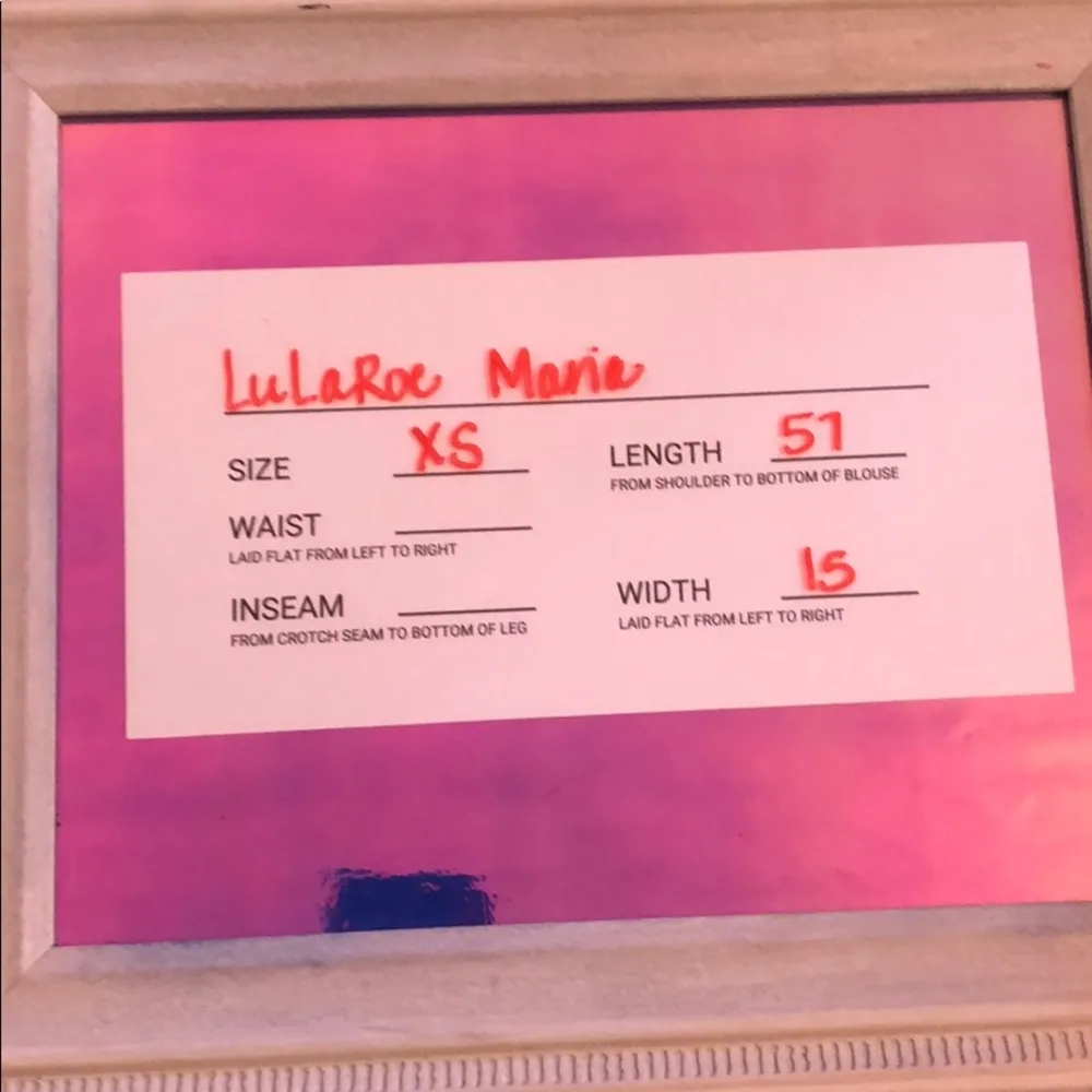 Lularoe NWT coral space dyed Maria - Image 6