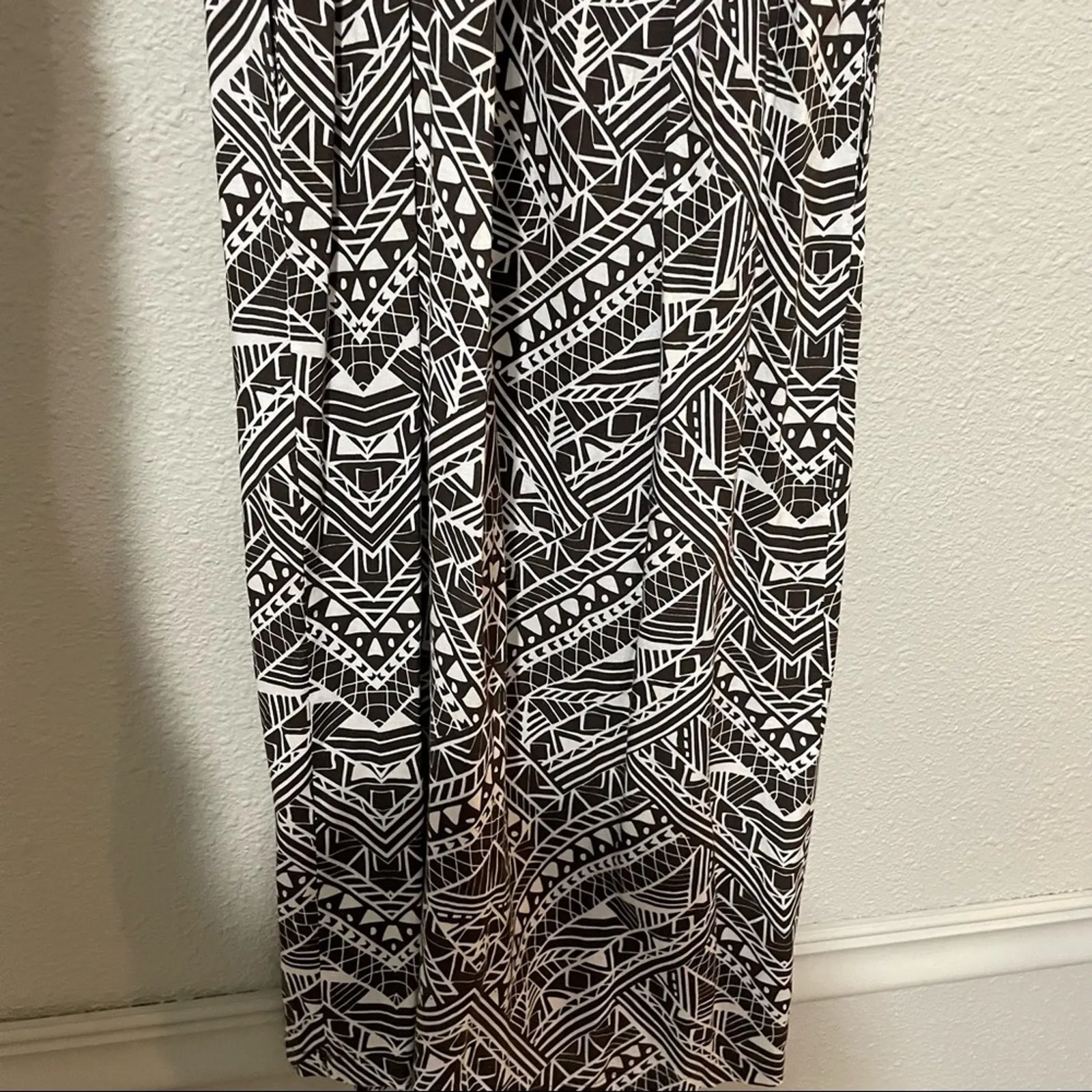 Anthropologie Corey Lynn Calter Black & White Sketchbook Tribal Print Dress XS - Image 9