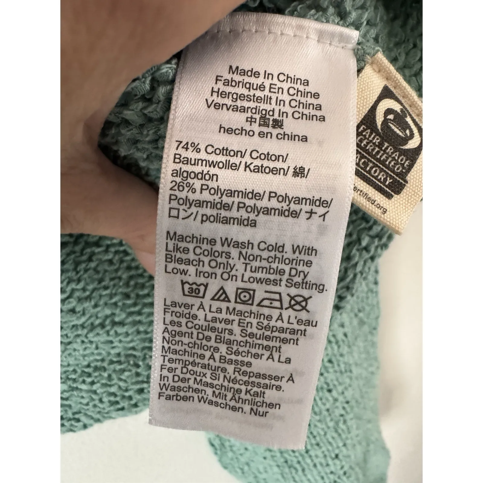 NWT Madewell Boatneck Pullover Loose Knit Sweater Oversized Green Size Medium - Image 9