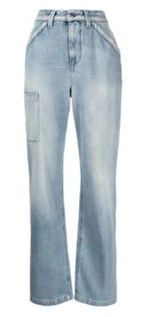 NWT RtA Road to Awe Rowan High Rise Relaxed Fit Straight Leg Jeans sz 27 Blue - Image 1