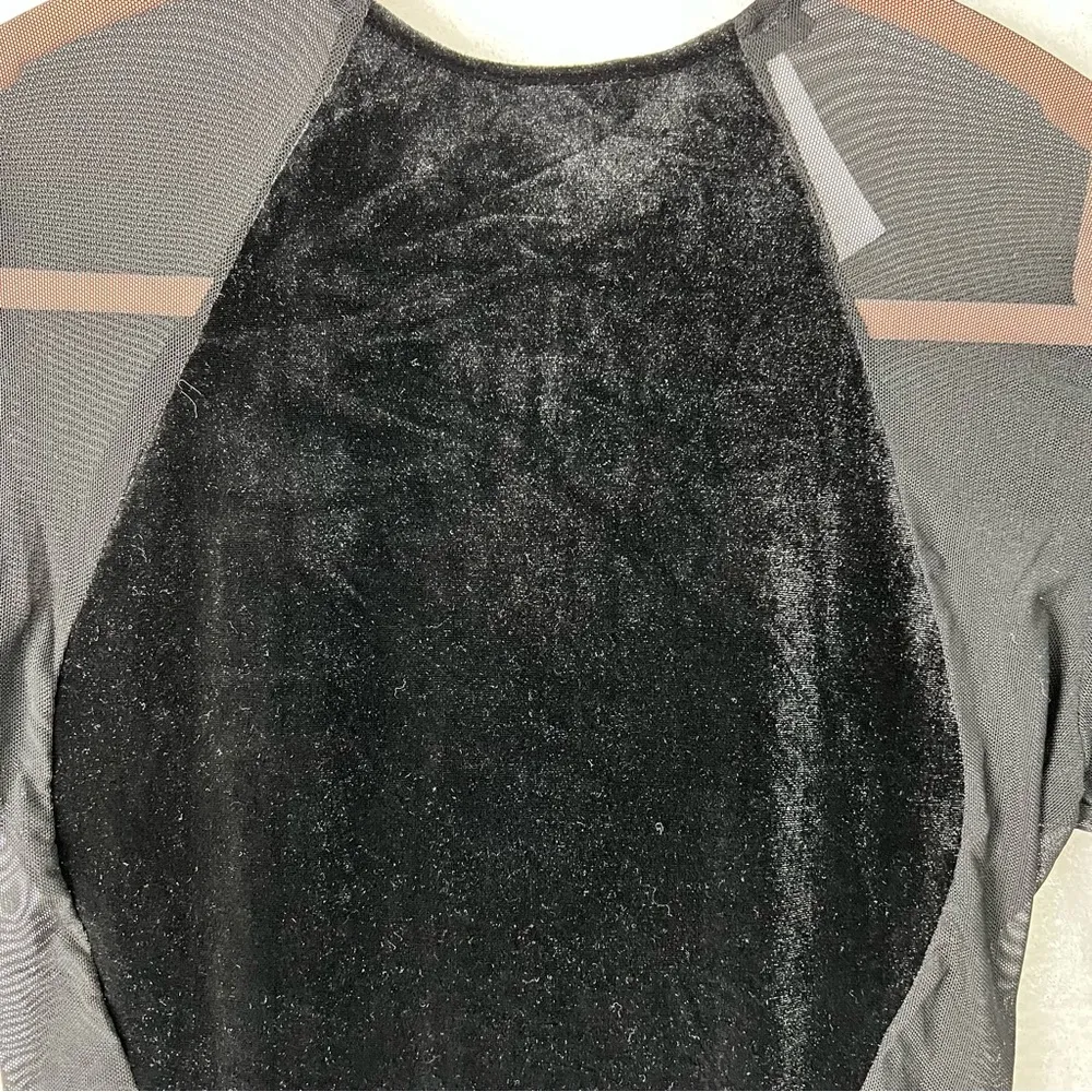 Naked Wardrobe NWOT Size M The NW Velvet Mesh Collection Jumpsuit Black SOLD OUT - Image 8