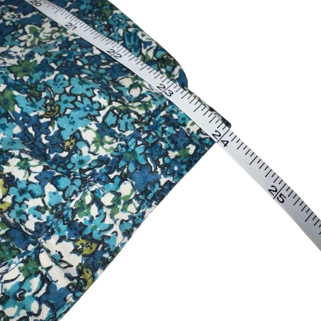 St. John's Bay Woman Blue and Green floral print peasant Top women’s size 2X - Image 8