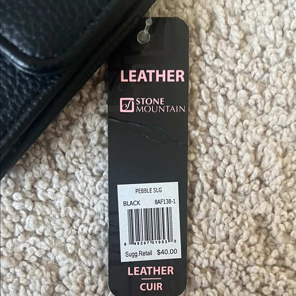 Stone Mountain Black Leather Wallet - Image 2