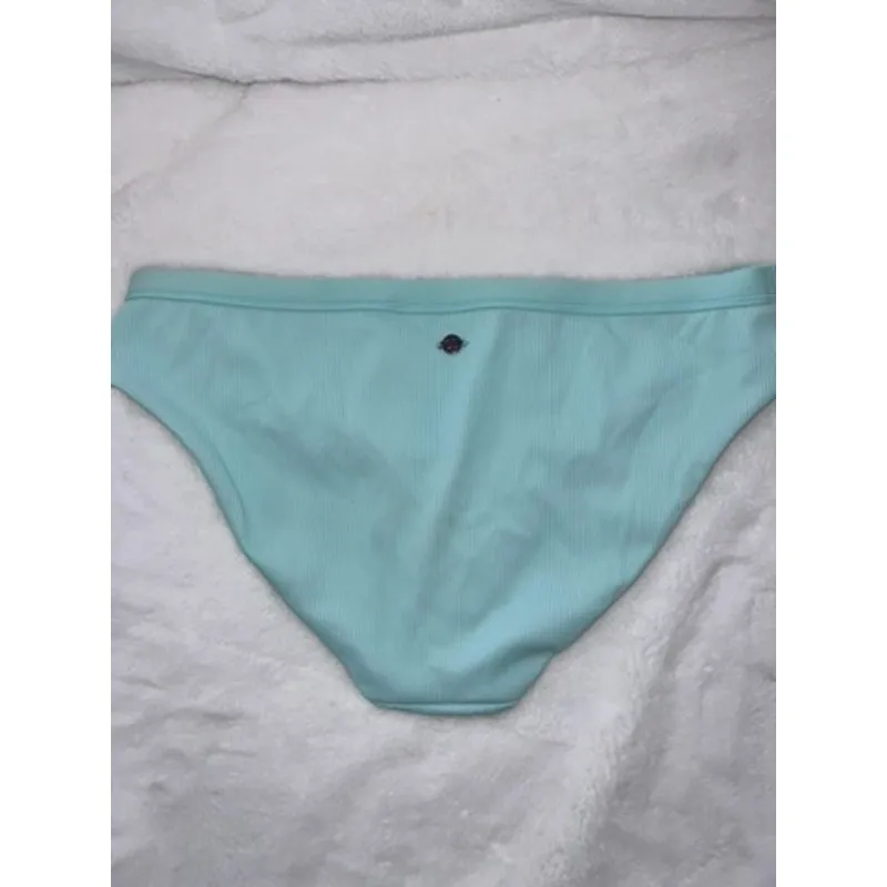NWOT Calia by Carrie Underwood Women's Ribbed Bikini Bottom Mint Green Medium Blue - Image 2
