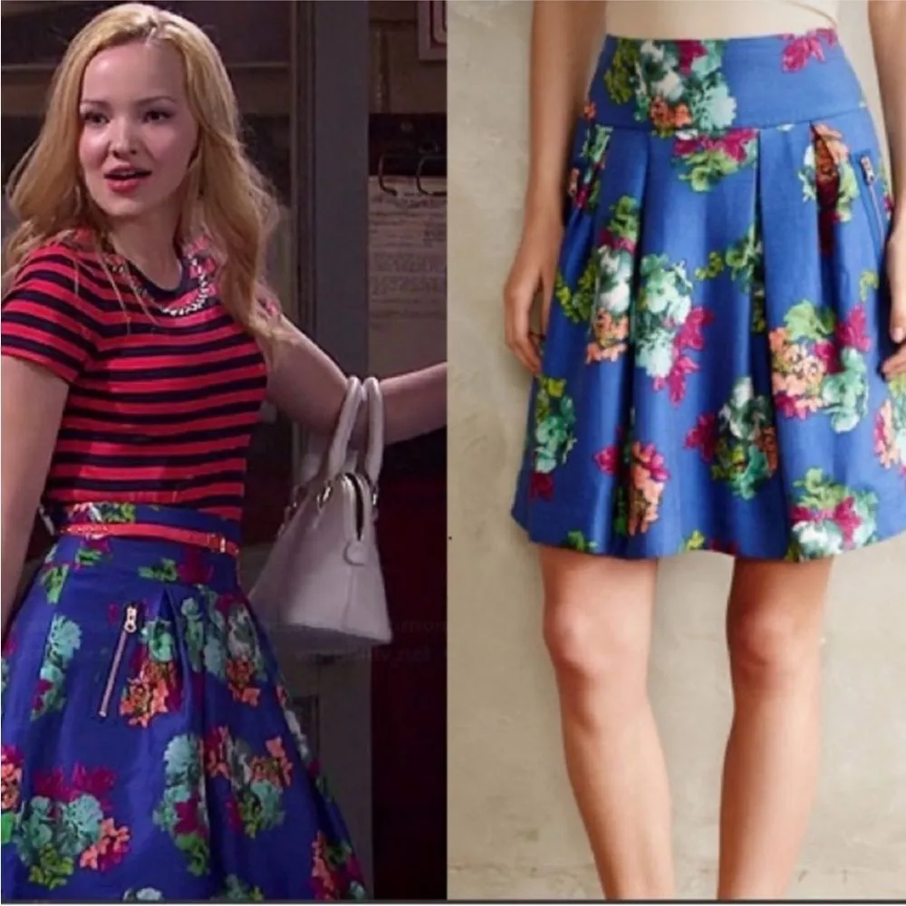 Maeve Anthropologie  Size 6 Garden Days Floral Pleated Skirt - Image 5