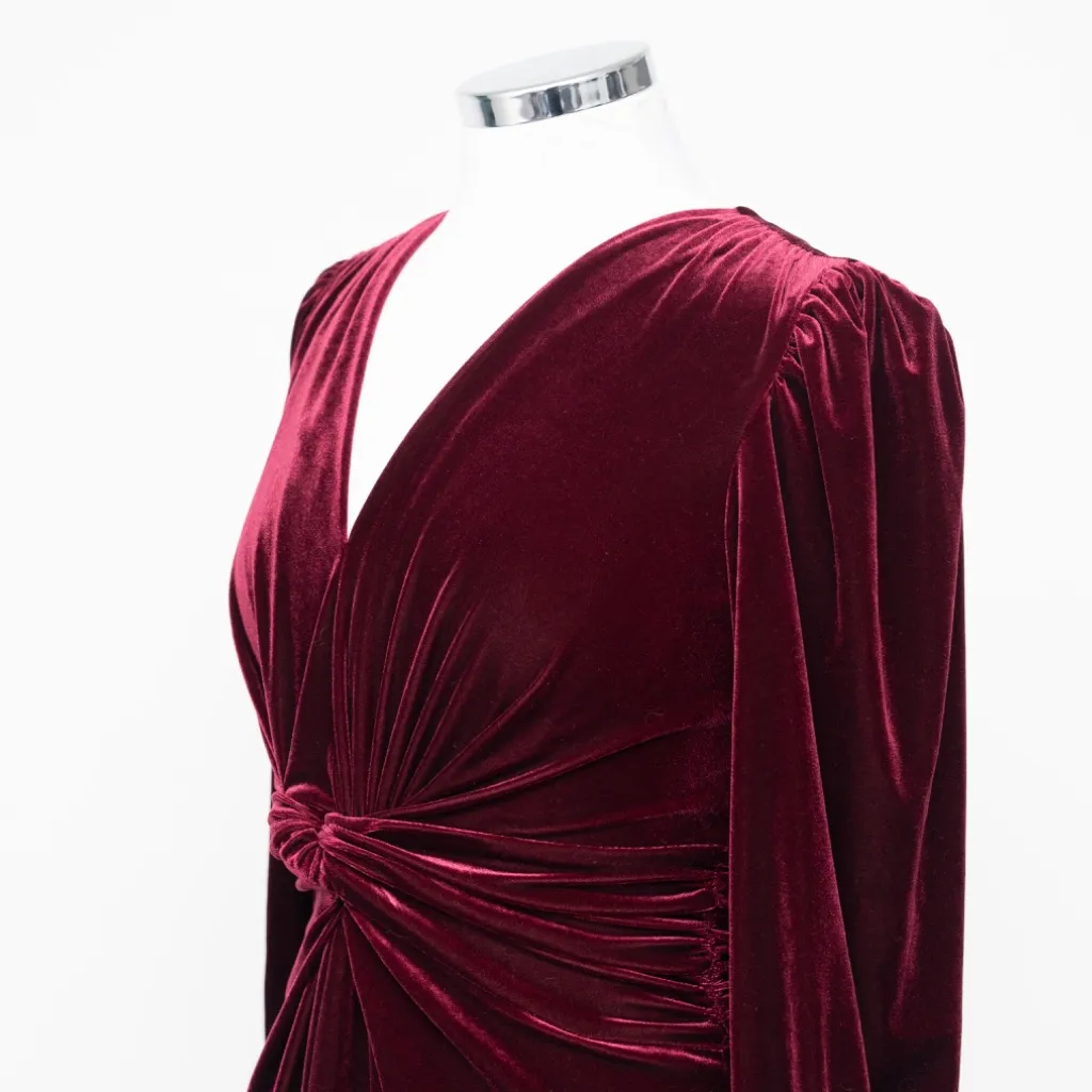 Vince Camuto -  Velvet Knot-Front Long Sleeve Dress - Image 7