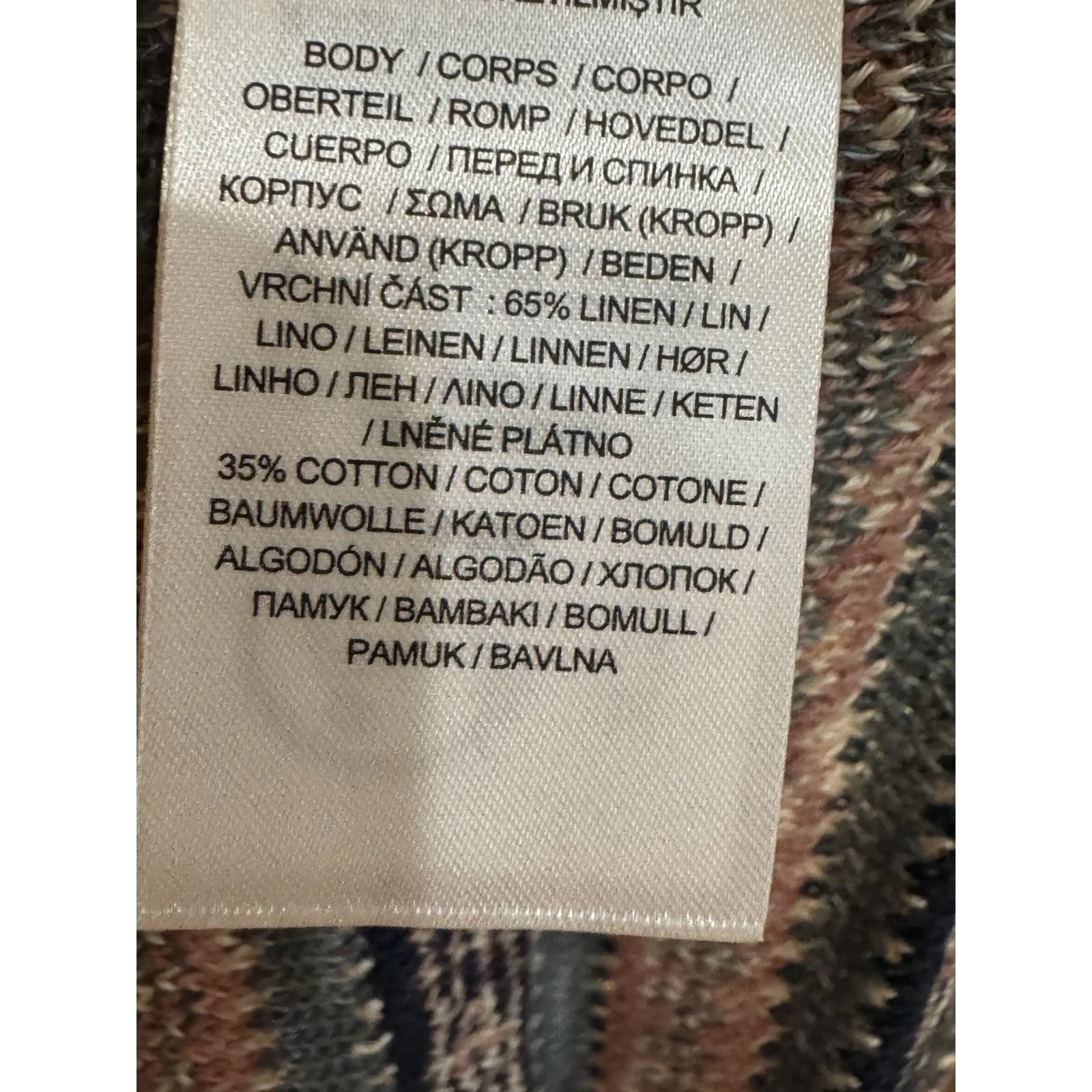 Lauren Ralph Lauren‎ Women Size 3X Geo-Motif Linen Blend Pencil Skirt Pink Blue - Image 9