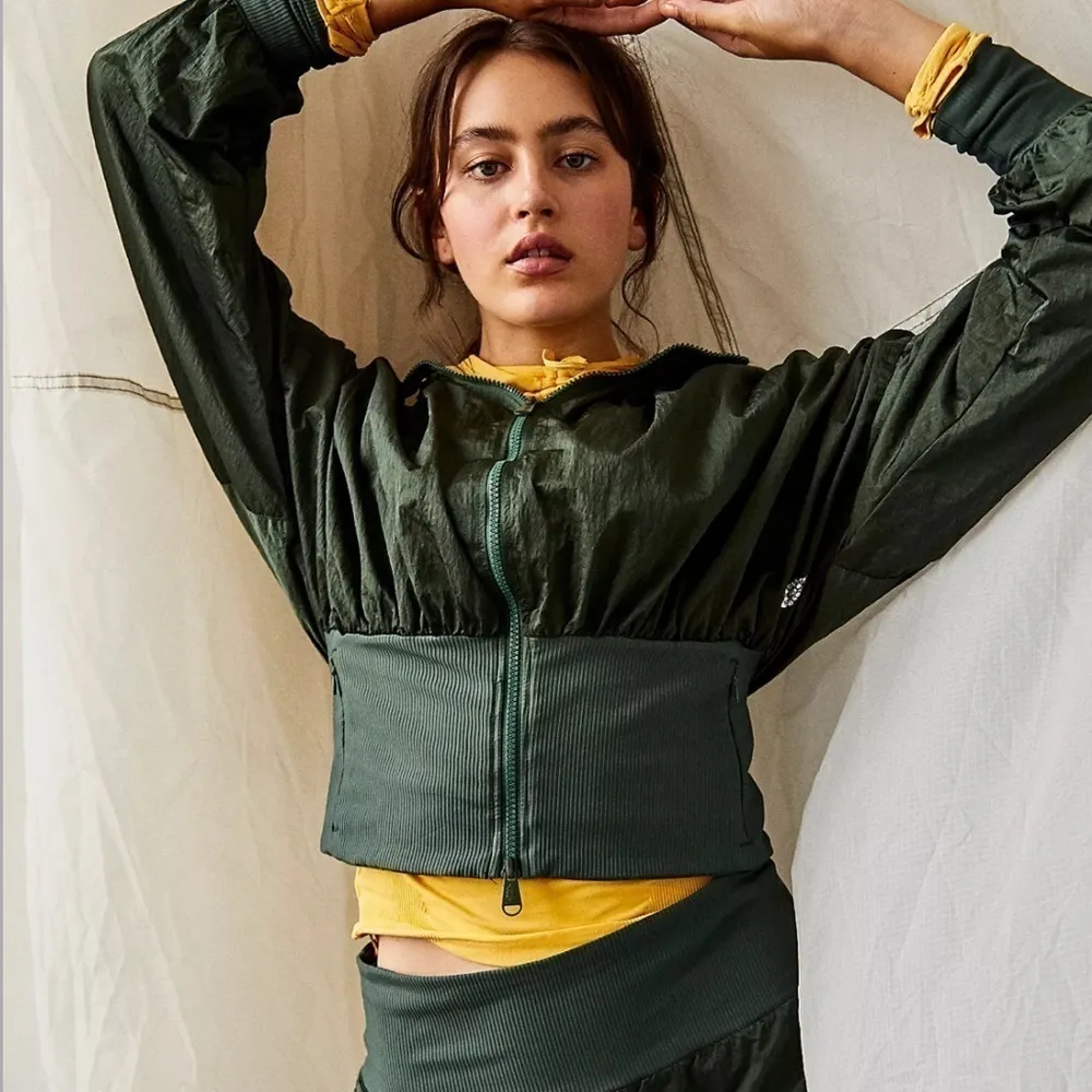 NWT Free People Start Me‎ Up Jacket Green Medium - Image 8
