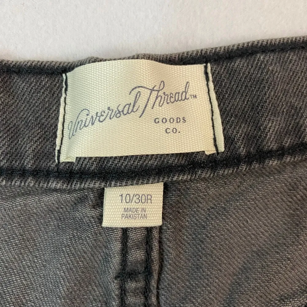 Universal Thread Mom Jeans High Rise Tapered Leg Denim Black/Gray Wash Sz 10 NWT - Image 7