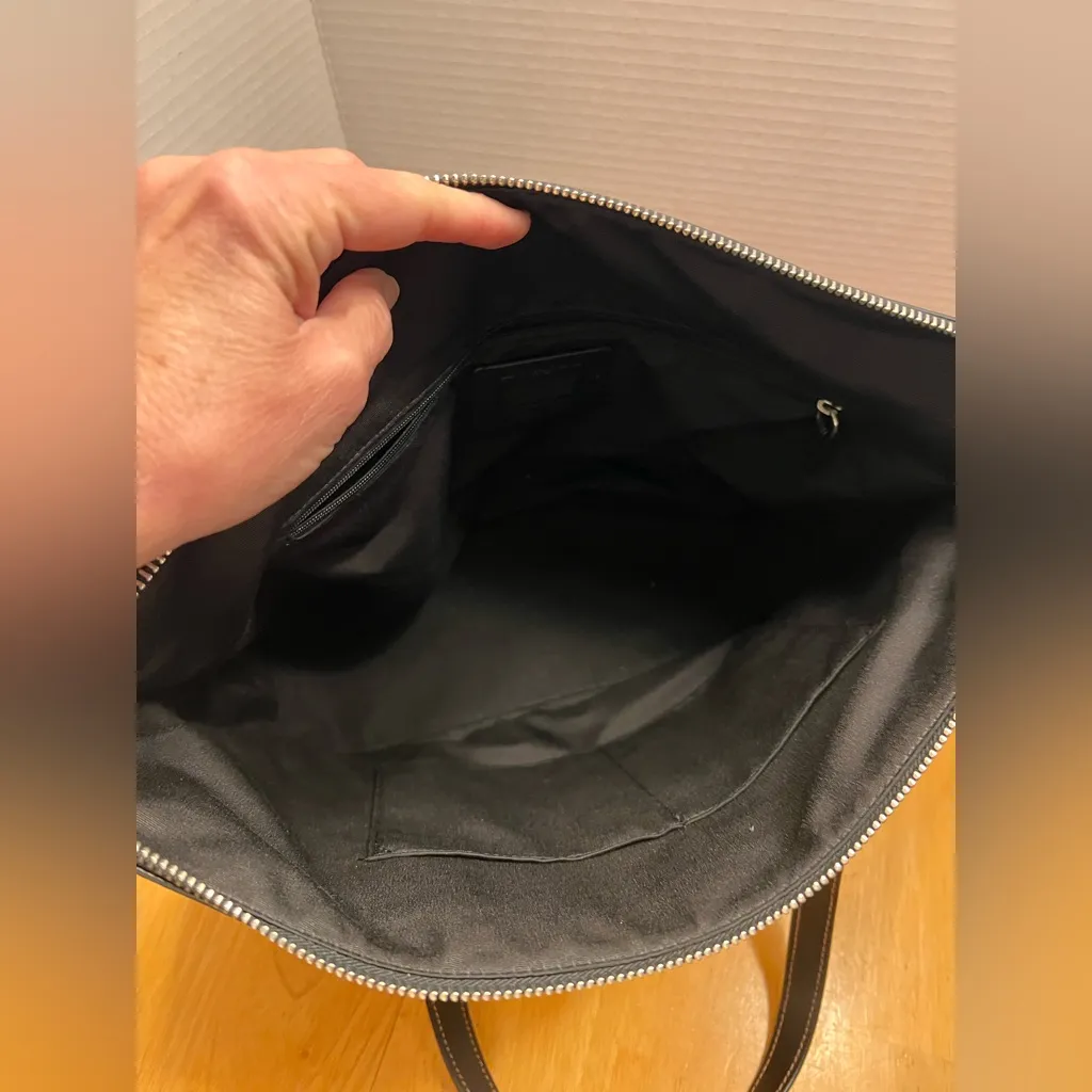 Coach Red Black Tartan Plaid Tote Bag - Image 15