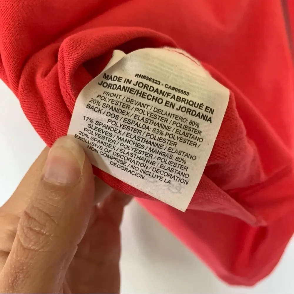 pro dri-fit pop over athletic jacket in coral size small - Image 9