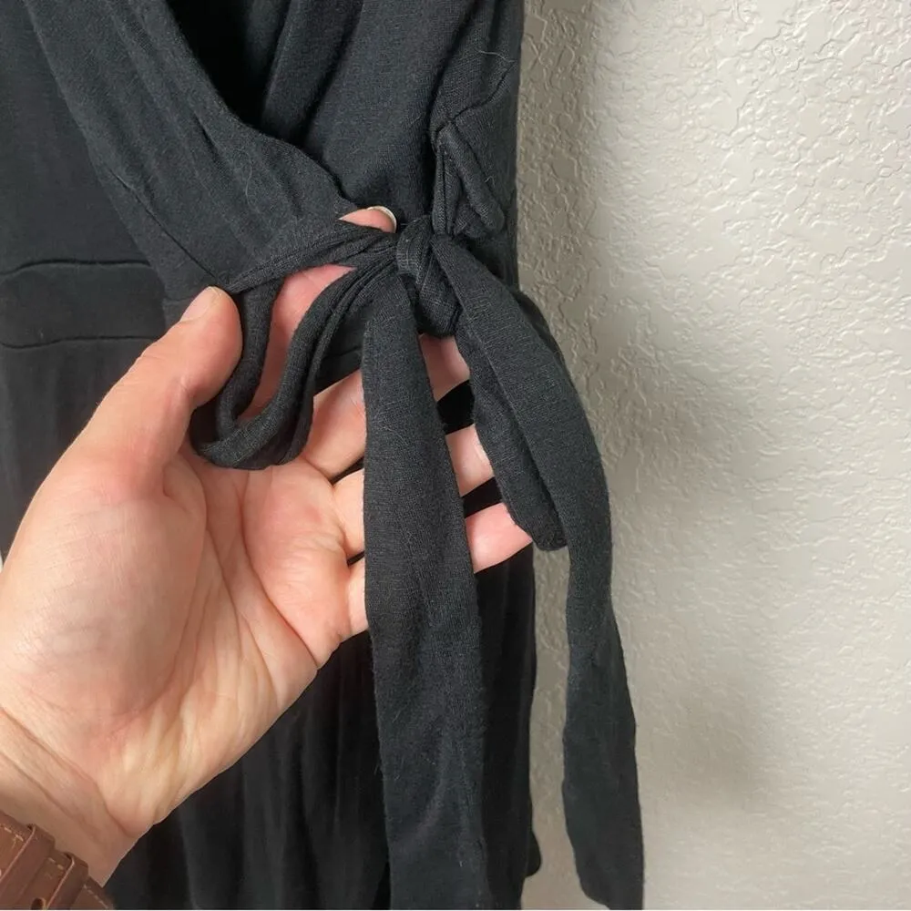 ONE CLOTHING Black Stretchy Jersey Wrap Romper Size L - Image 3