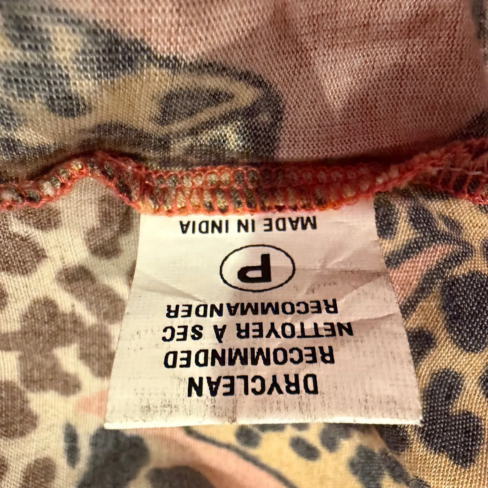 Anthropologie Zaniya Menagerie Animal Print Top Women's XS Orange Boho Hippie - Image 13