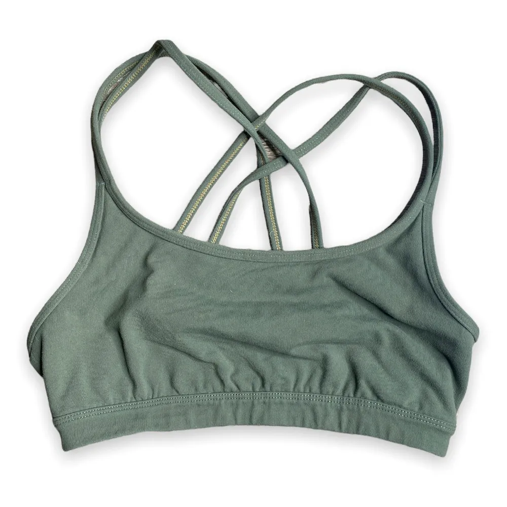 Athleta Full Focus Olive Army Green Sports Bra XS - Extra Small - Image 2