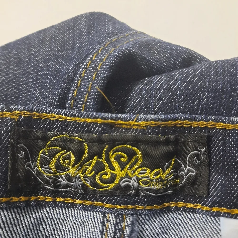 Y2K Vintage Old Skool Jeans Women's Size Plus 20 Blue Denim Embroidered Cowgirl - Image 4