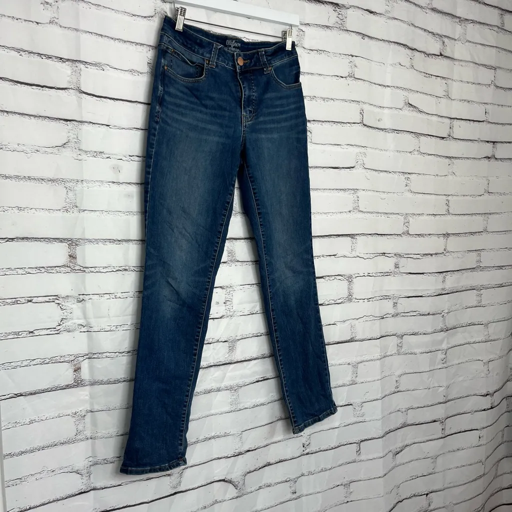 Maurices High Rise Curvy Straight Jeans Dark Wash Women’s 11/12 Everflex Stretch - Image 2