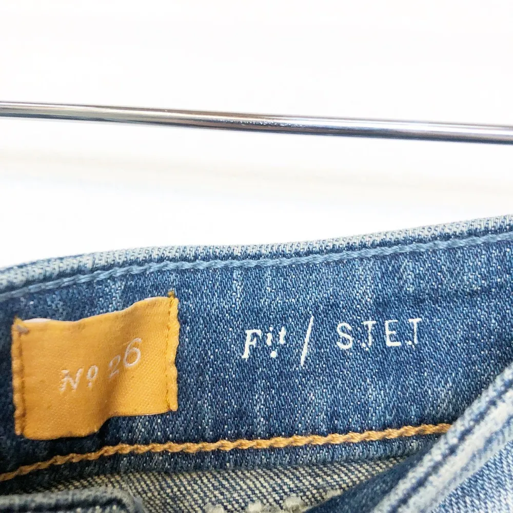 Pilcro and the Letterpress Anthropologie Stet Embroidered Shorts Size 26 Denim - Image 8