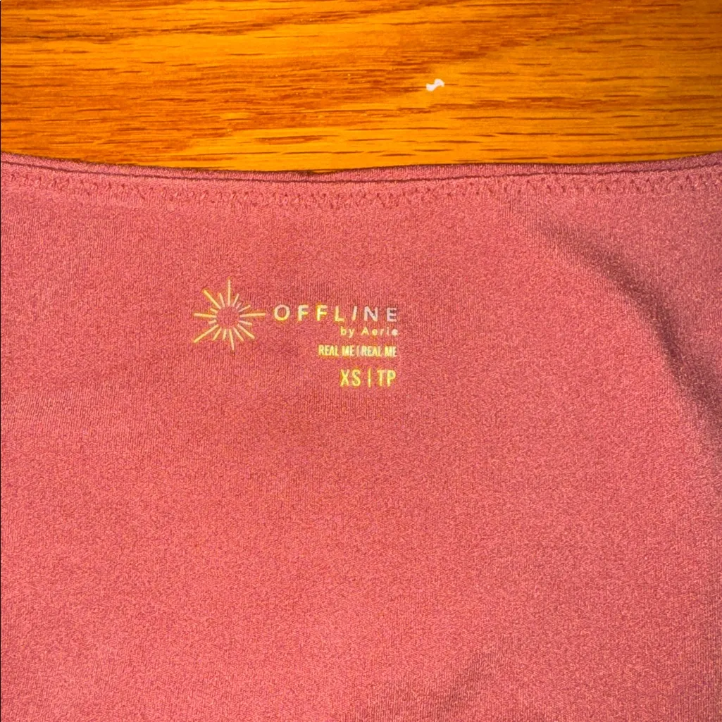 Aerie OFFLINE Cropped Top Pink Size XS - Image 2