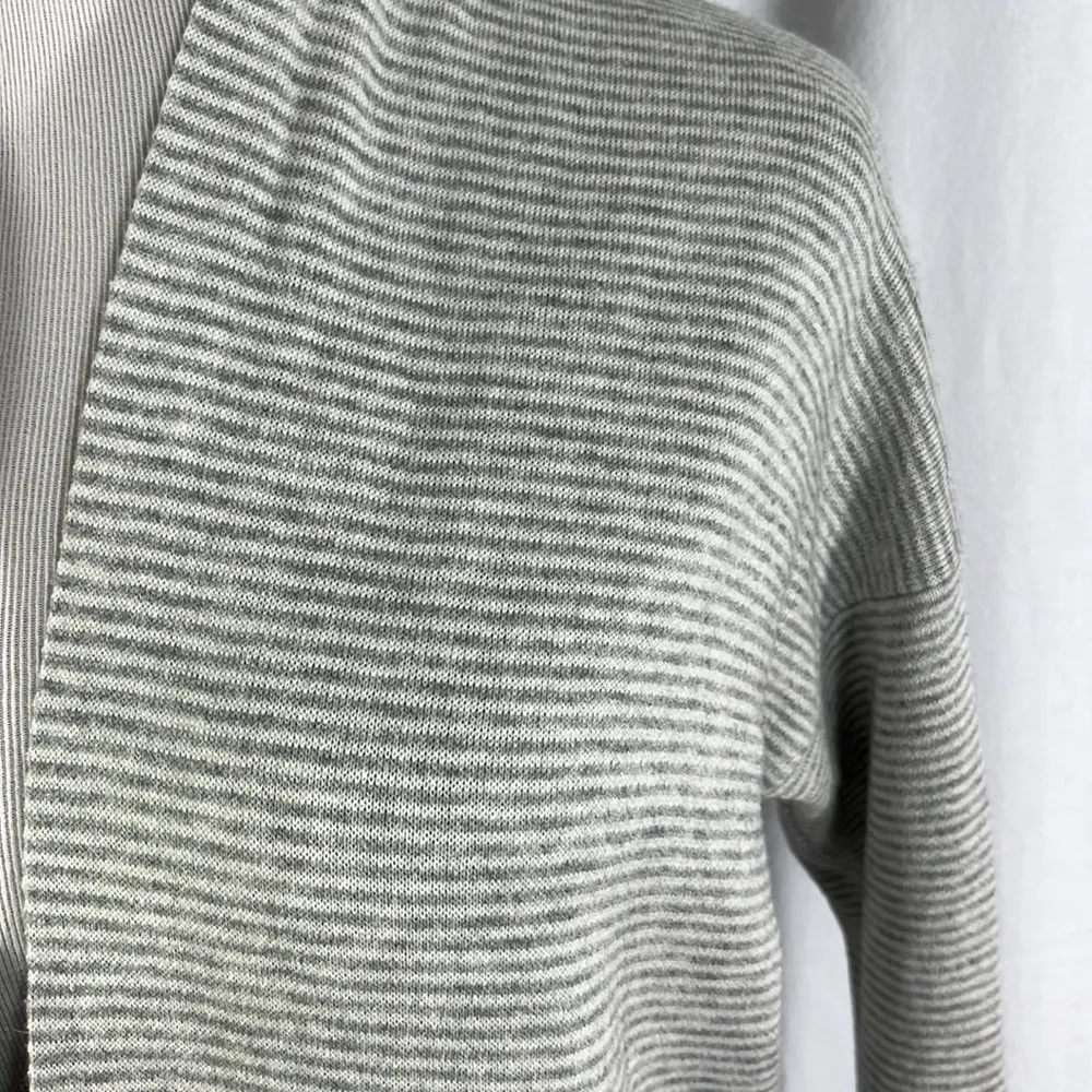 Eileen Fisher Reversible Cashmere Blend Open Cardigan - Image 2