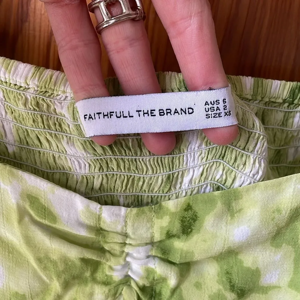 Faithfull The Brand Arianne Mini Dress | Long Sleeve Romantic Puff Sleeve - Image 5