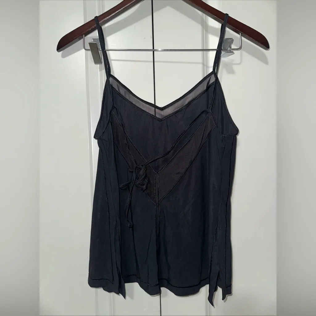 Lululemon Lightweight Spaghetti Strap Back Tie Tank Top Size 6 - Image 4