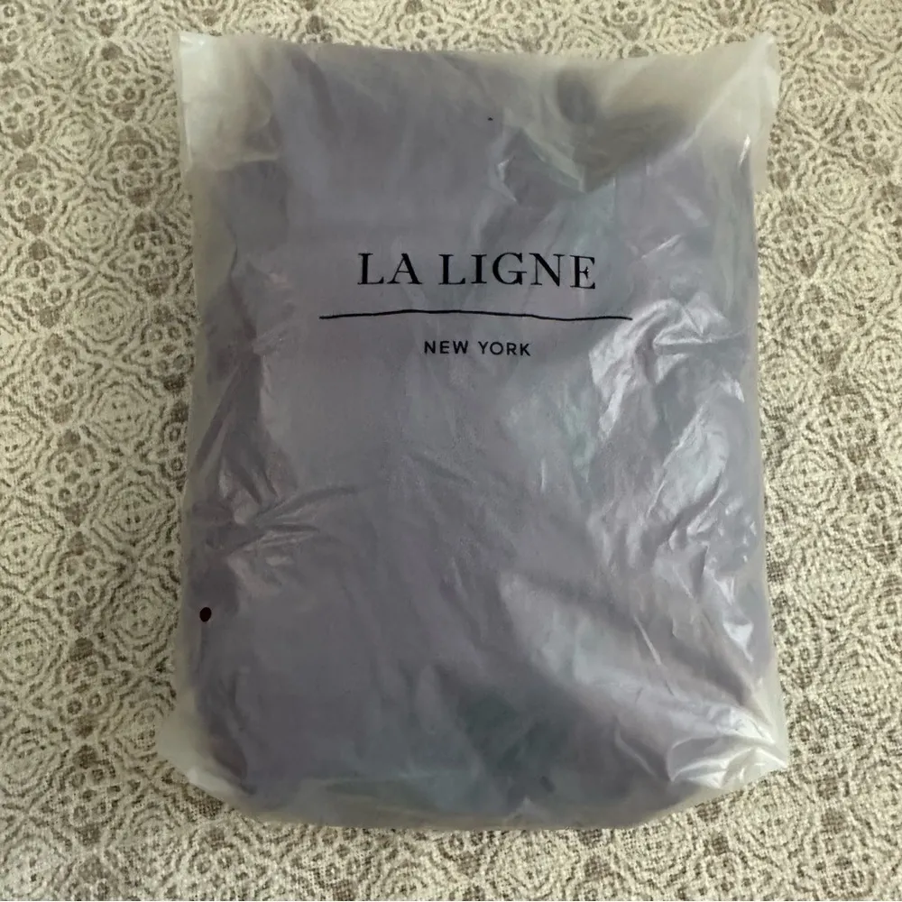 La Ligne Natalie Silk Dress In Plum Purple - Image 8
