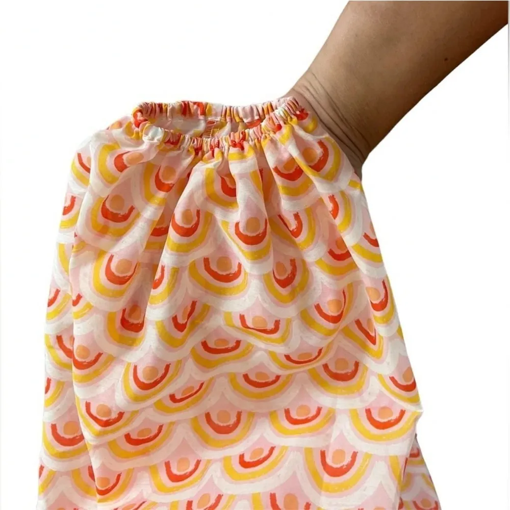 NWOT J. Marie Rainbows Balloon Sleeve Tiered Mini Dress Size XS Pink - Image 10