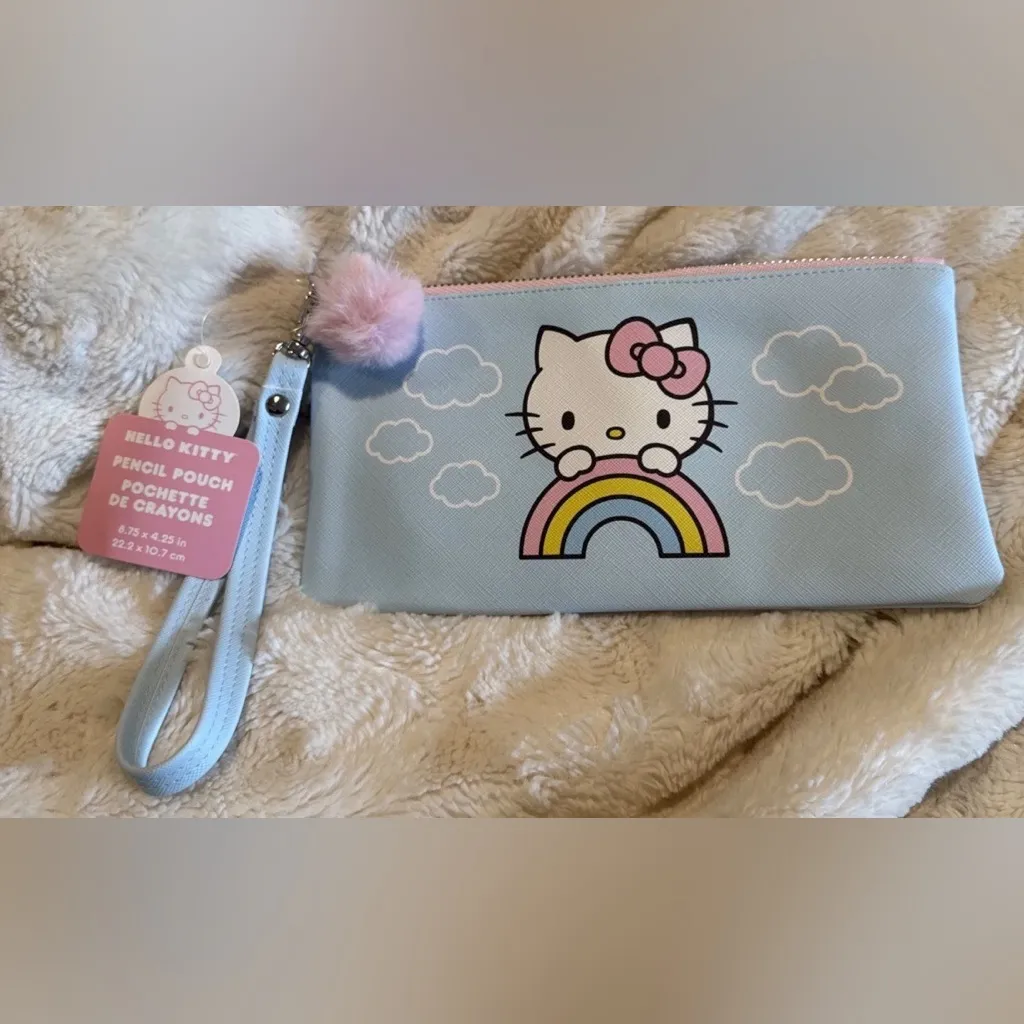 Hello Kitty Pastel Blue Cosmetic Bag - Image 3