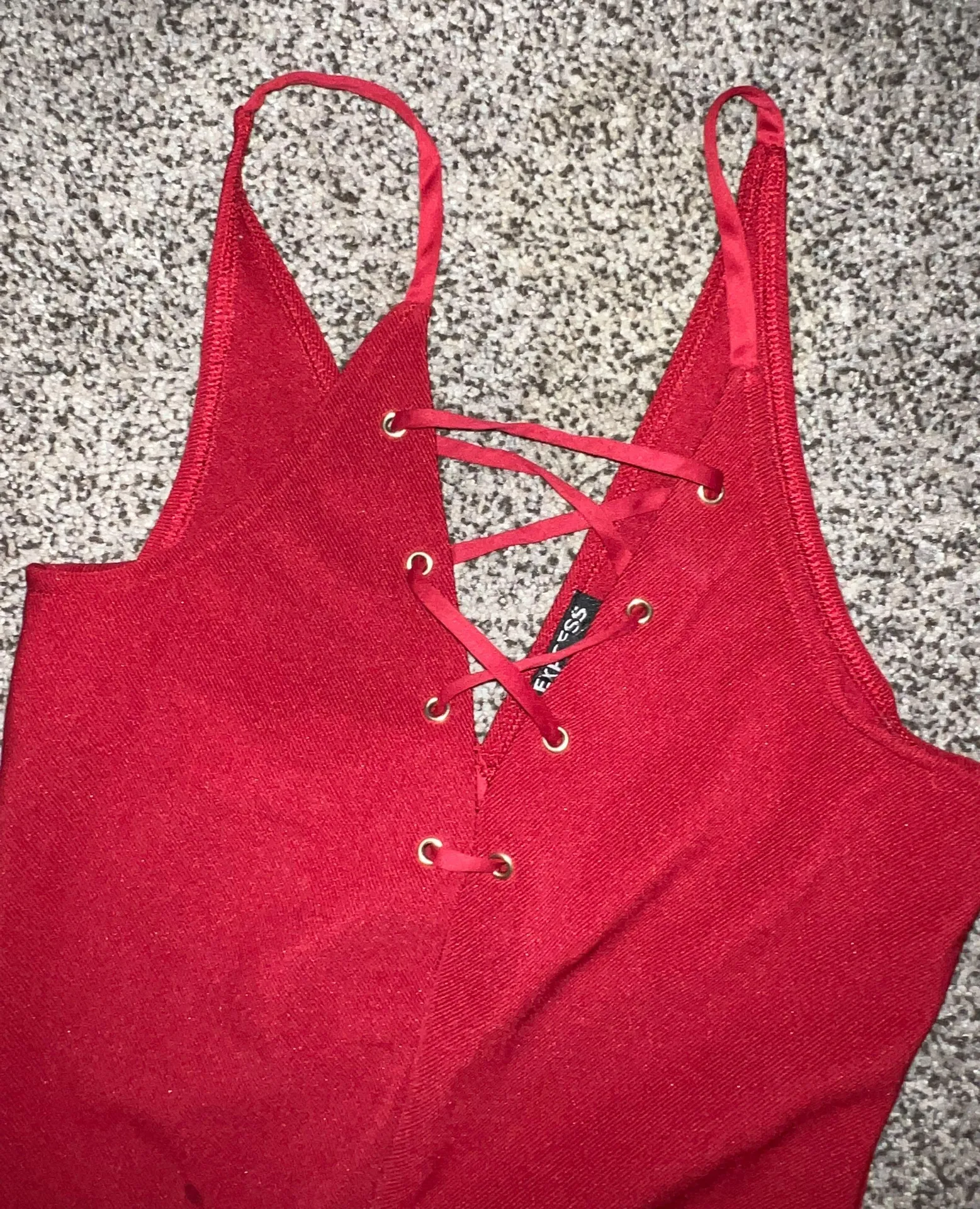 EXPRESS Red Bodysuit - Image 3