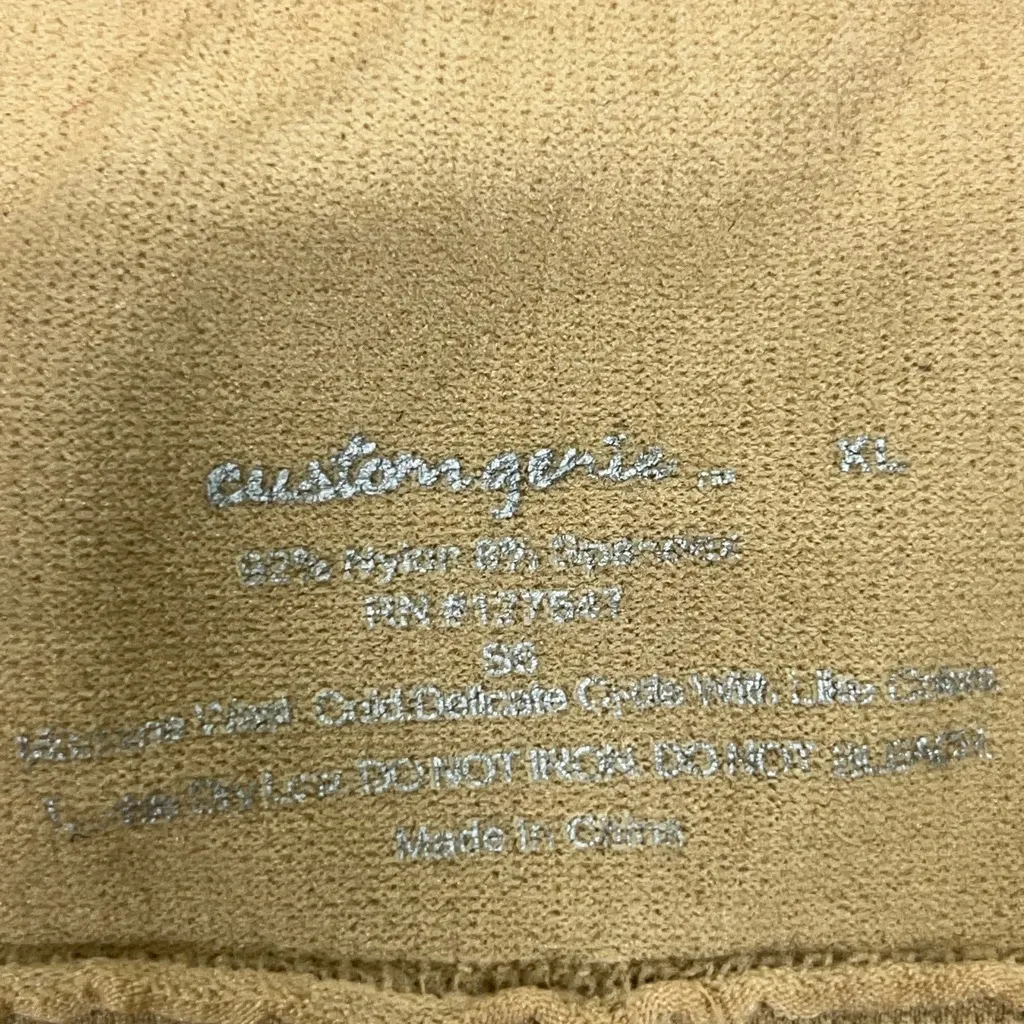 Custom Genie Strapless‎ Seamless Bandeau Bra Nylon & Spandex XL Tan PREOWNED - Image 4