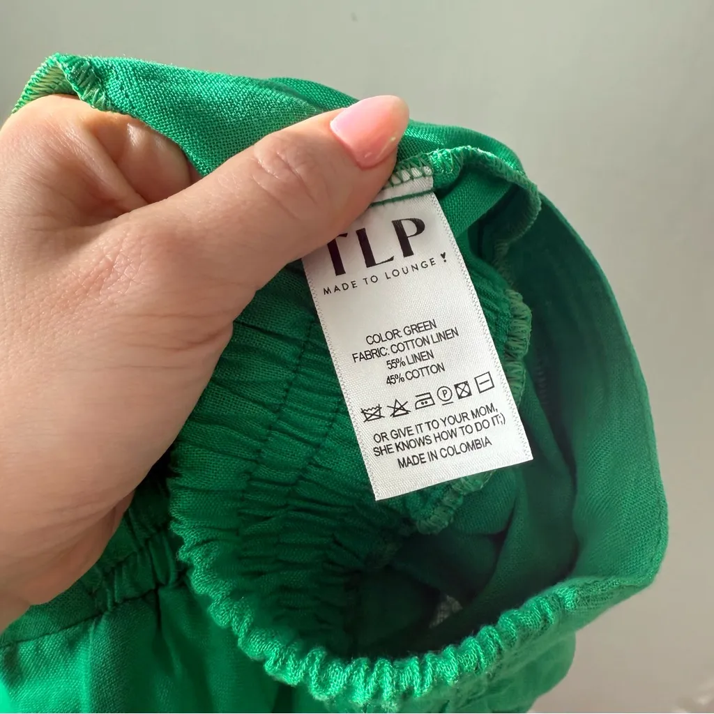 The Lulo Project Marti Green Double Slit Maxi Skirt S - Image 9