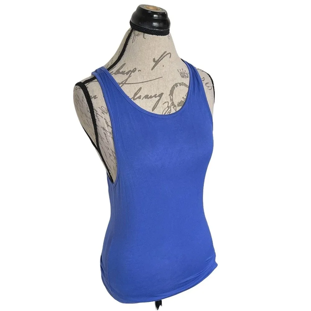 Agiato Racerback Tank Top Size XXL Sporty Blue Gym Running Activewear NWT Yoga - Image 2