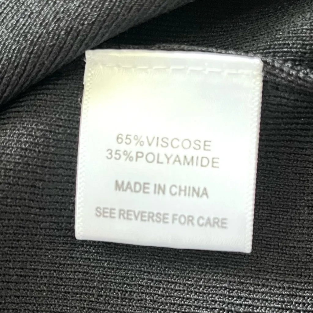 Lucy Paris Zigzag Mesh Boatneck 3/4 Sleeves Wendy Sweater in Black Medium - Image 10